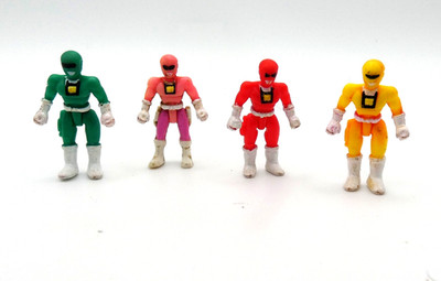 Power Rangers Micro Mini Figures Lot of 4