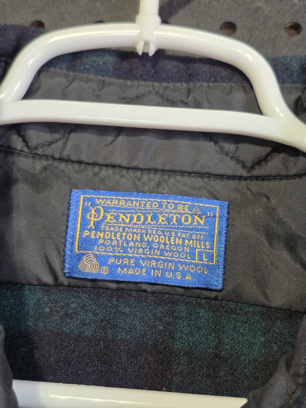 Pendleton 100% Wool Button Down Plaid Flannel Shi… - image 5