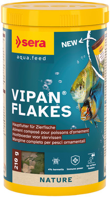 Sera Vipan Flakes Nature 1000ml Hauptfutter für Zierfische Flockenfutter TOP