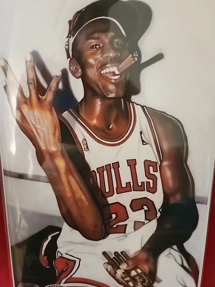 Fame Michael Jordan BULLS Chicago Fan Expo 2025 Omar Rodriguez Limited 100 w COA - Image 3 of 4