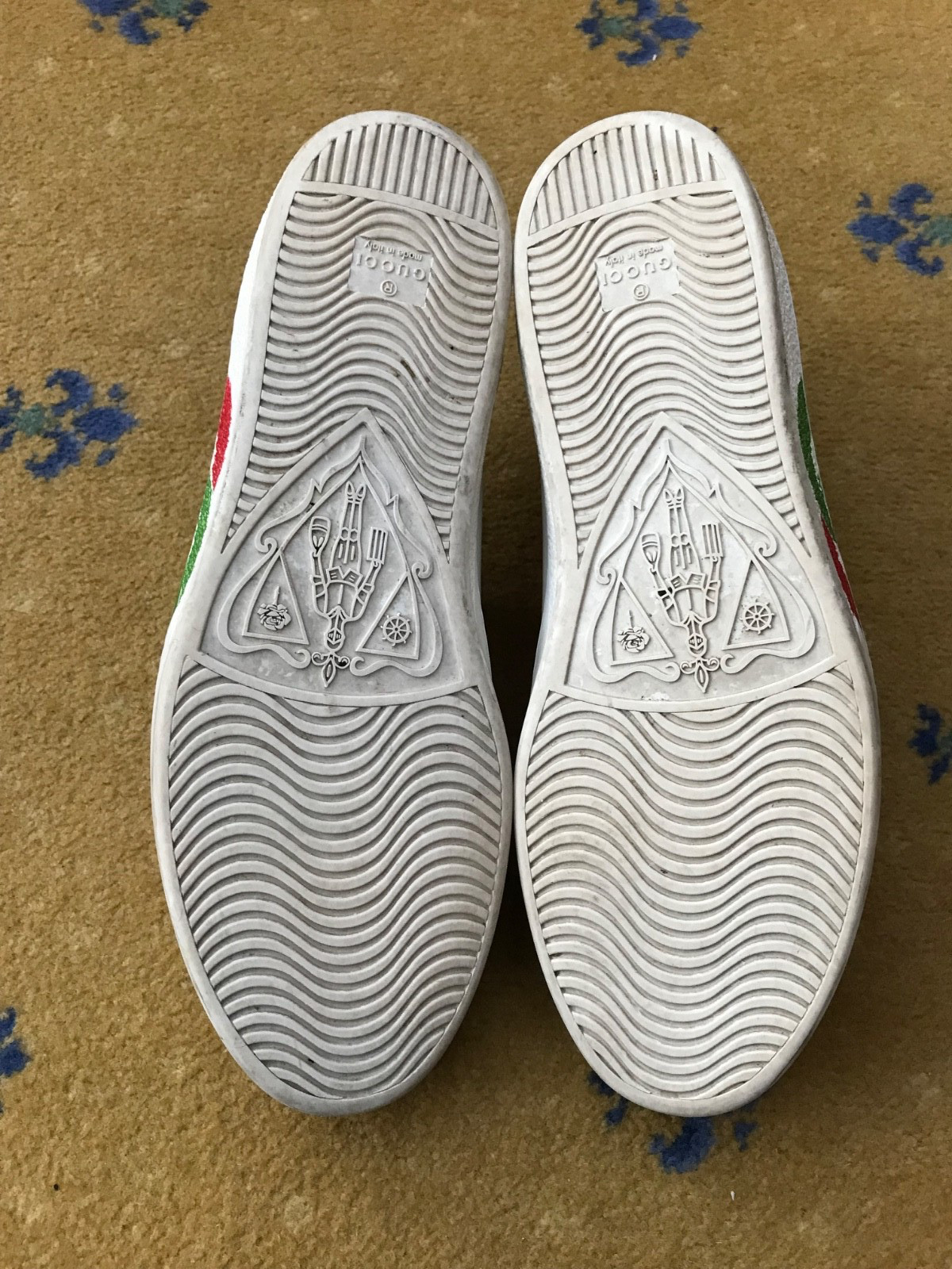 Gucci Trainers Sneaker Shoes Ace Interlocking G Green Red Mens UK 11 US 12 EU 45 thumbnail 11