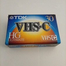 TDK VHS-C HG Ultimate TC-30 Sealed Camcorder VHSC Cassette Blank Tape Sealed