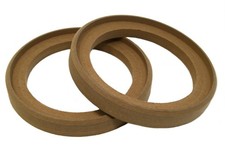1 Pair of 6.5" MDF Speaker Mounting Spacer Recessed Fiberglassing Rings