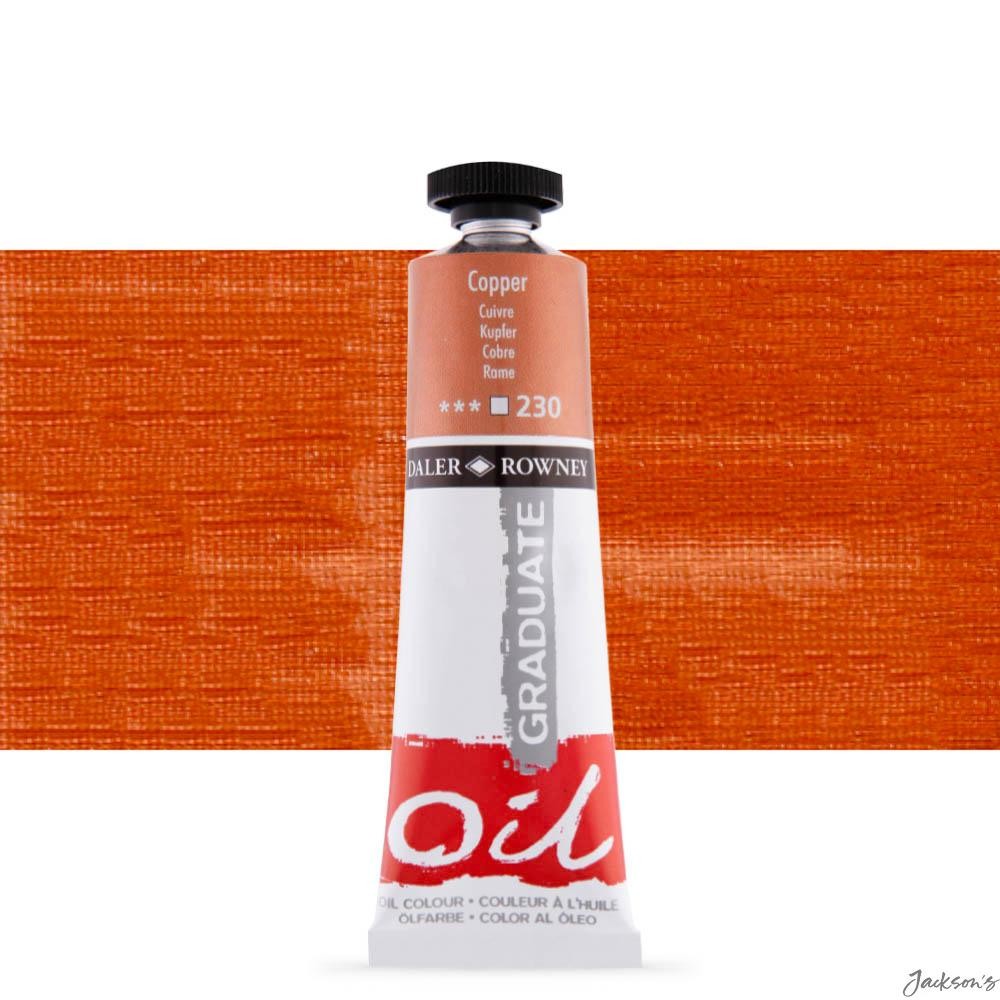 Daler-Rowney Graduate Oil Paint Tube Copper 38ml For Fine Art Painting
