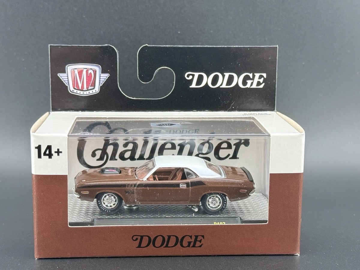 M2 1970 Dodge Challenger T/A Dark Brown with White Top 32500-107 1