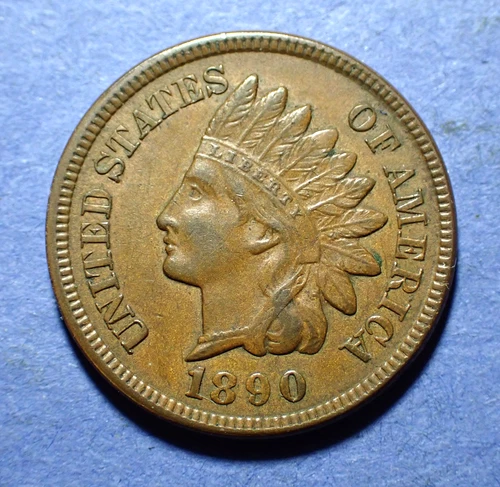 1890 Indian Cent   Ch. XF