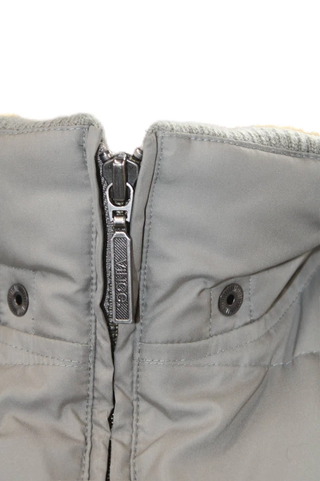 Chaleco acolchado Vince para mujer gris nailon sin mangas talla M Foto 4 de 4