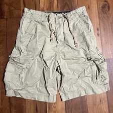 Vintage Y2K Union Bay Cargo Shorts Mens Size 34 Baggy Skater Khaki Shorts