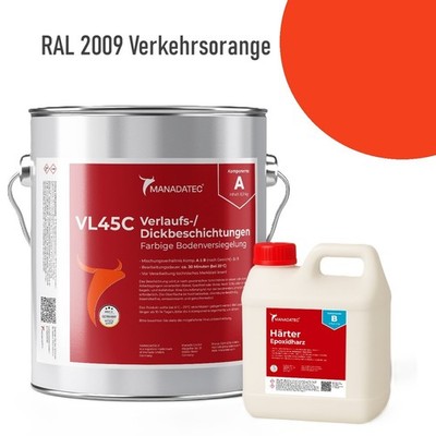 2K Epoxidharz Verlaufsbeschichtung Dickbeschichtung Bodenbeschichtung RAL Farben