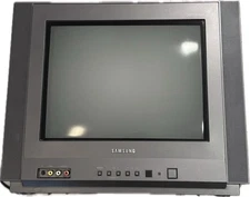 Samsung Dynaflat Flat Screen CRT TV TXM1491F 14" Retro Gaming Best Picture Sound