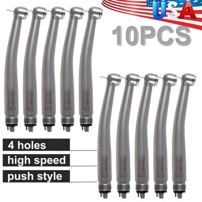 10x Dental Handpiece High Speed Push Button Turbine 4Hole for NSK Pana Max Style