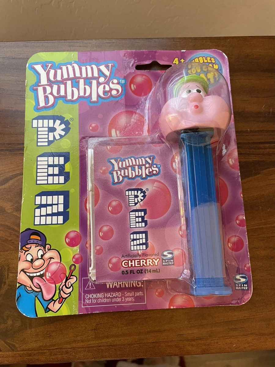 NIB - NEW Rare Yummy Bubbles PEZ Outlaw Bubbleman Bubble Boy Blue