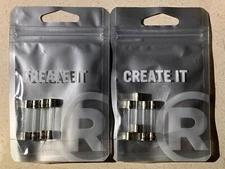 Fast-Acting Glass Tube 1/2-Amp 250-Volt Fuses (2) 4-Packs RadioShack 270-1003