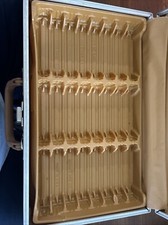 24 Cassette Tape Holder Carry Case Storage Briefcase-Service MFG USA