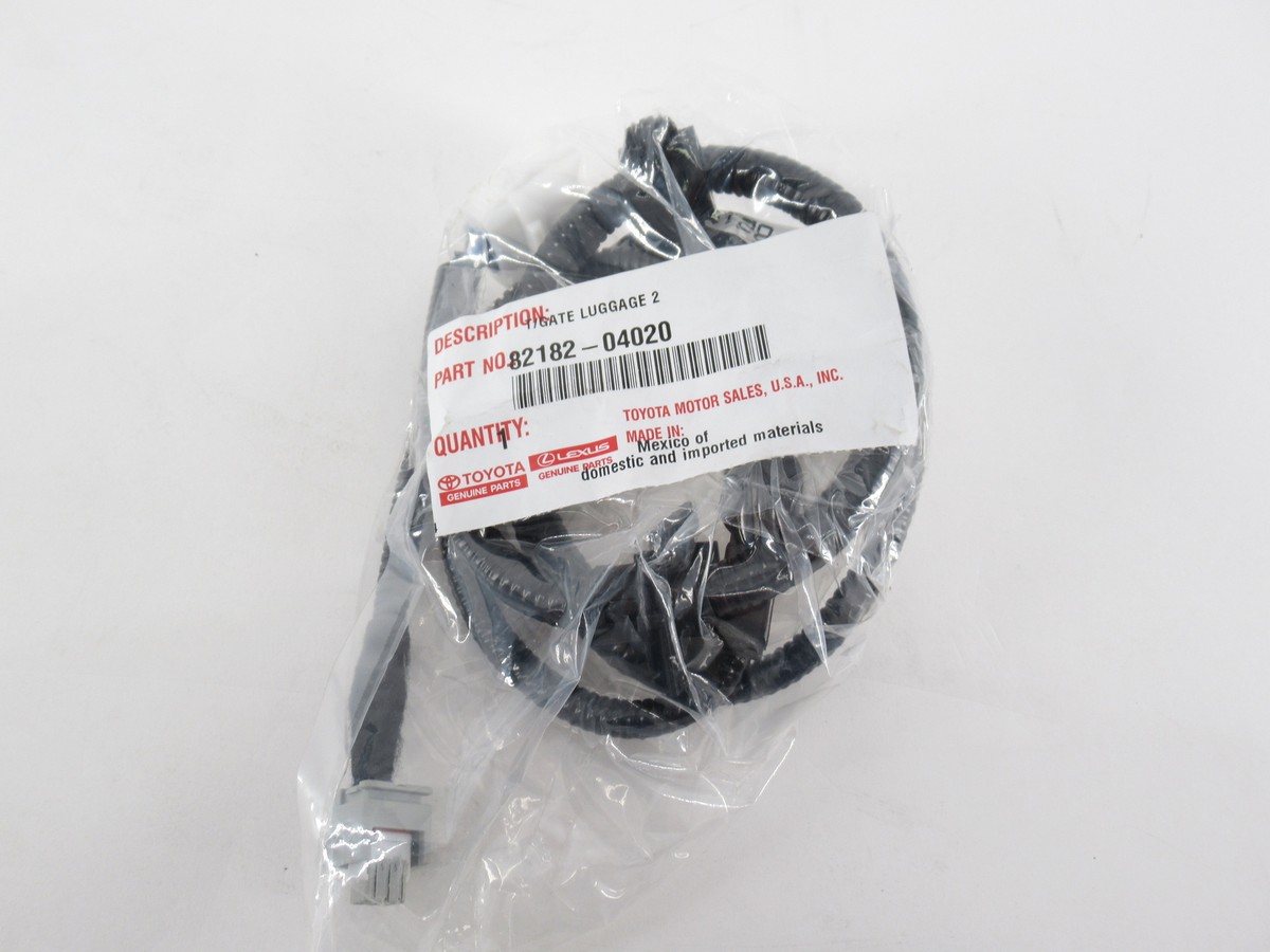 Tomoページ Genuine OEM Toyota 82182-04020 Wire Luggage Room NO.2 2015-2020