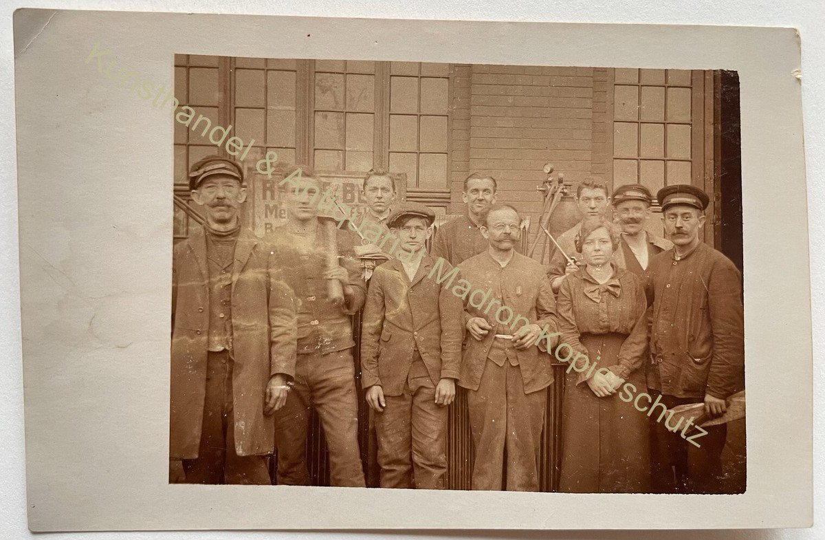 orig. Foto AK Beruf Metall Schmied Schlosser um 1915 | eBay