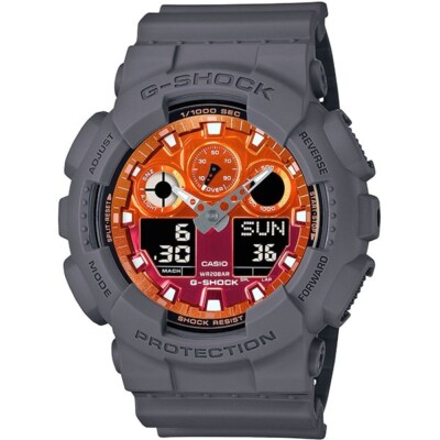 Casio G-SHOCK GA-100FL-8AJF Flame Inside Series Shock-Resistant 20-Bar Water Res