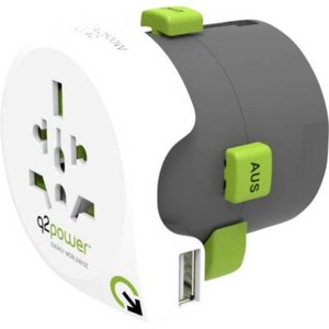 Q2Power Qdapter Universal USB Welt Reiseadapter - 10a