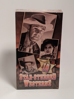 *NEW* 10 Star-Studded Westerns- (3 VHS Tape Set 1996) VINTAGE 