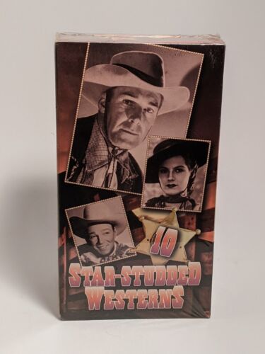 *NEW* 10 Star-Studded Westerns- (3 VHS Tape Set 1996) VINTAGE