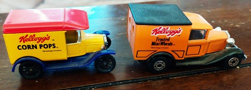 Set of 4 Vintage Matchbox Cars Kelloggs Diecast Model T Trucks - Picture 4 of 5