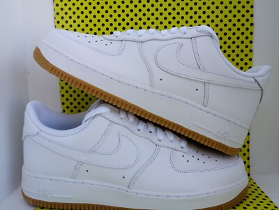 Nike Air Force 1 Low '07 Mens Shoes Triple White Gum DJ2739 100 Size  13