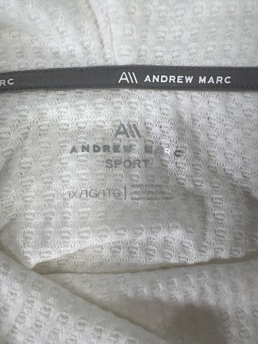 NEW Andrew Marc Sport Women’s White Waffle Knit Cowl Neck Sweater - Plus 1X - Picture 3 of 5