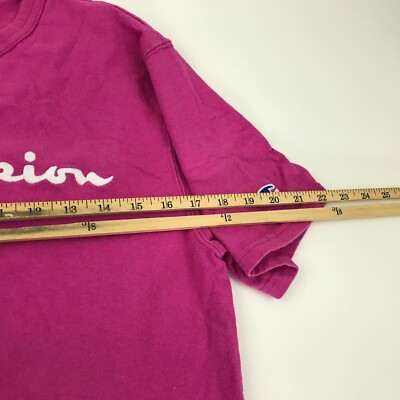 VINTAGE Champion Shirt Size Medium M Pink Adult Tee Short VINTAGE Champion Shirt Size Medium M Pink Adult Tee Short