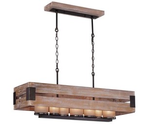 Wood Rectangular Chandelier Modern Rustic Ceiling Light Hanging Image Is Loading Wood Rectangular Chandelier Modern Rustic Ceiling Light Hanging