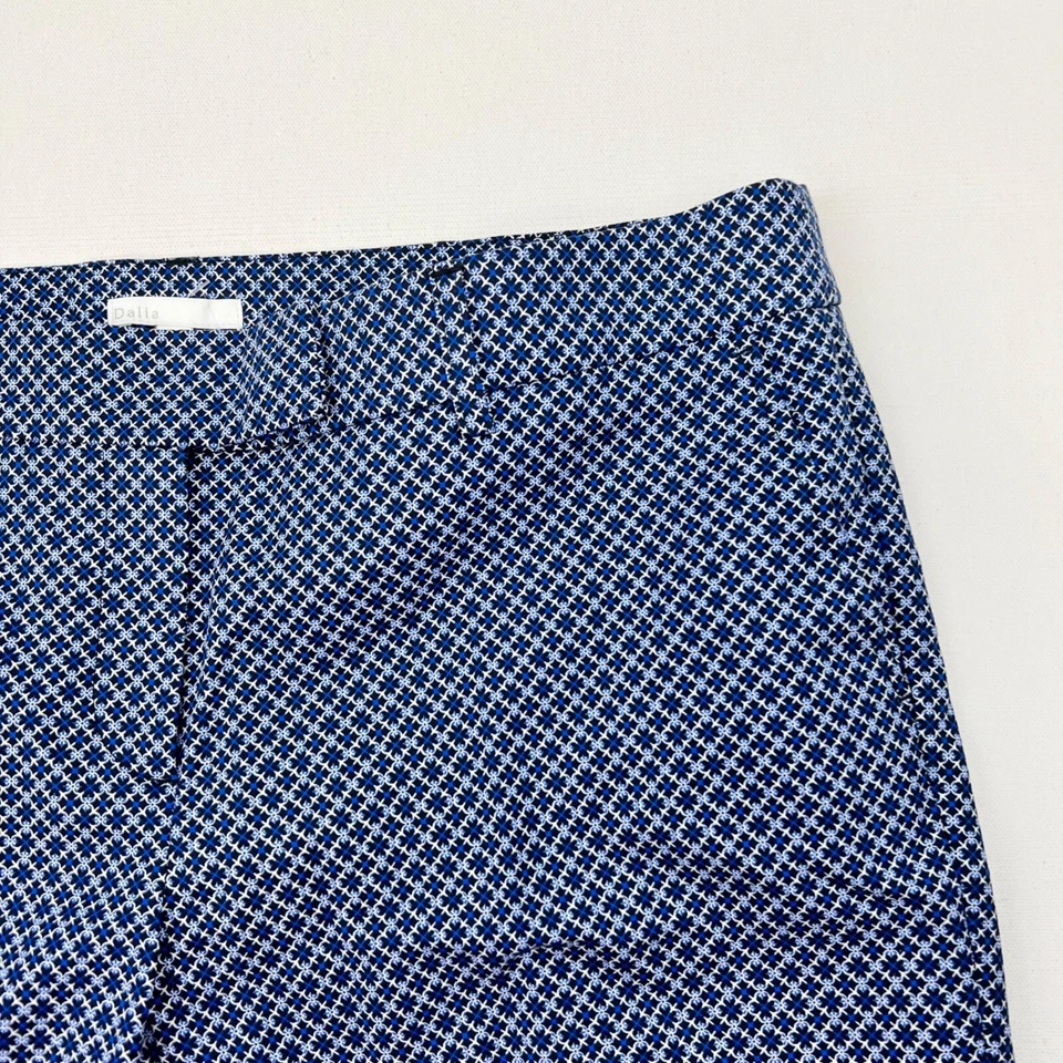 Dalia Women’s Blue/Multi Print Chino Shorts Size 14 Pockets Foto 2 de 4