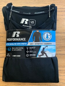 russell active base layer with stretch