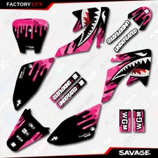 Pink Savage Racing Graphics kit Fits 04-10 Honda Crf70 Crf80 Crf100 CRF 70 80 
