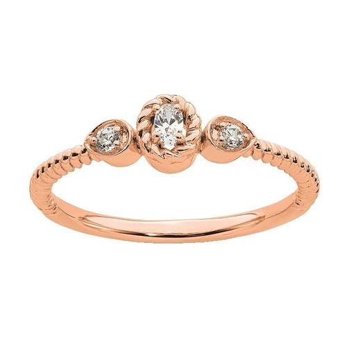 9ct or Blanc Design Cercle & Perlé Bord Lourd 'D'en Forme De Bague