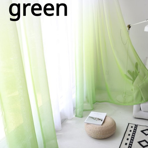 Sheer Mesh Window Curtain Drape Fabric Gradient Color See Through Sold By Metre - Picture 11 of 19