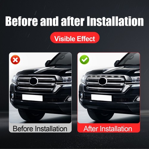 Accesorios de luz ancha de rejilla delantera de actualización para Toyota Land Cruiser 200 LC200 - Imagen 3 de 11