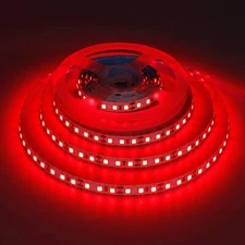 5050 SMD LED STRIP - 60 LED RED 25FT IP20 -25FT/7.5M 12V