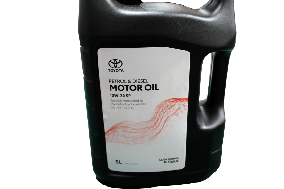 TOYOTA ENGINE MOTOR OIL 5L BOTTLE NEW GENUINE 10W-30 SP PETROL