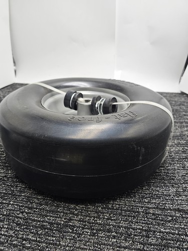 13x5.00-6 Flat Free Tire Wheel Solid Tire Black/White for Zero Turn Mowers - 第 2/7 張圖片