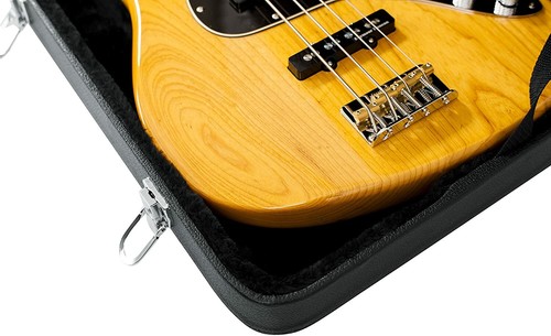 Hard Shell Wood Case for Electric Bass Guitars; Fits Fender Precision/Jazz Bass - Picture 7 of 11