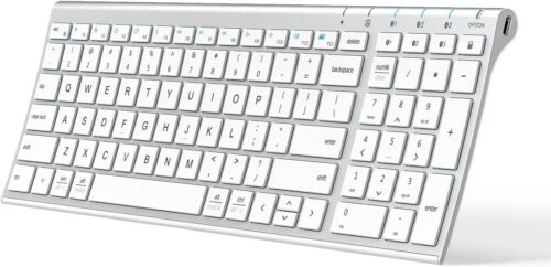 iClever BK10 Bluetooth Keyboard, Multi Device Keyboard Rechargeable Bluetooth 5. - Picture 1 of 7
