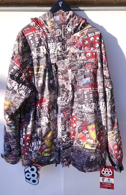 RARE Famous Stars And Straps 686 Snowboard Jacket XL NWT Travis Barker Blink 182