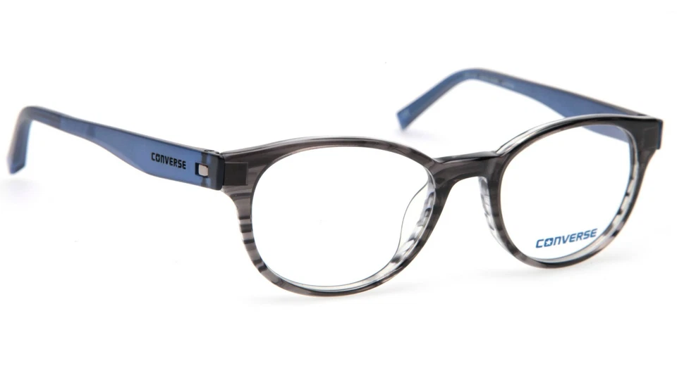 NOVA ARMAÇÃO DE ÓCULOS CONVERSE Q014 UF LISTRA PRETA 48-18-140mm B38mm - Imagem 3 de 4