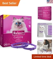 Vet-Recommended Cat Calming Collar with Pheromones for Stress Relief 2-Pack