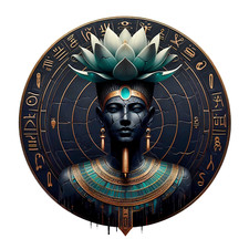 Nefertum Ancient Egyptian God Healing 3" Egyptology Myth Legend Mythology Decal