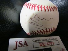Monica Seles signed Baseball JSA Certified 