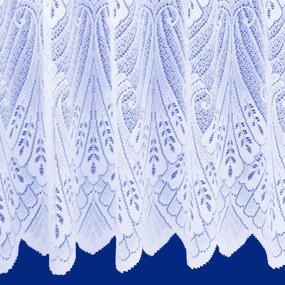 Maple Textiles white net curtain in Luxury Cotton Look Lac sold by the metre - Image 2 of 4