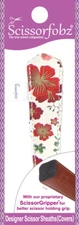 SCISSORFOBZ Designer Scissors Sheath Cover Single Small Red Floral Garden