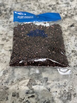 11/0 Hexagon TOHO Glass Seed Beads TH-11-222 DK Bronze 100g (.1 Kilo)