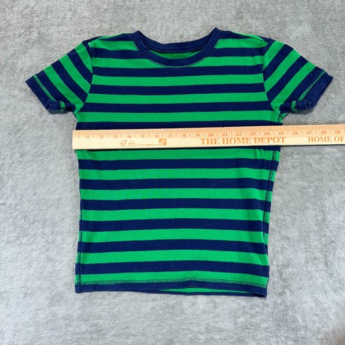 Gap Kids 100% Cotton Short Sleeve Pajamas PJ Shorts Set Sz 12 Navy Rugby Stripe - Picture 8 of 11