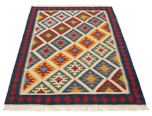 Kelim Handgewebter Perserteppich 154x103 cm-Nomadic,Orient,kilim,Carpet,Beige - Bild 2 von 7